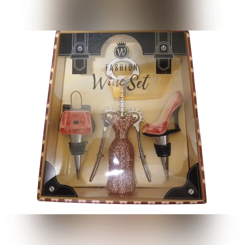 Wild Eyes Designs - Ladies Fashion Wine Set, 1 Cork Screw, 2 Wine Bottle... - Picture 2 of 5